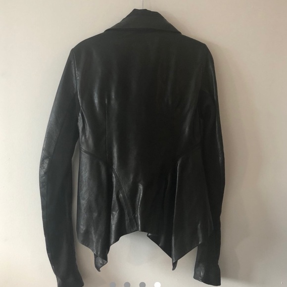 Rick Owens Naska Lambskin Leather Jacket - Picture 4 of 4